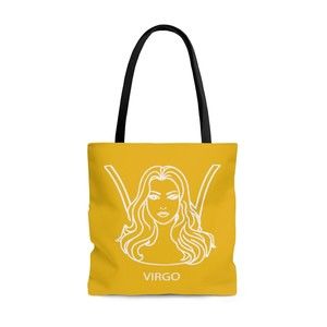 Virgo Zodiac Tote Bag Large Polyester Astrology Gifts Birthdays New